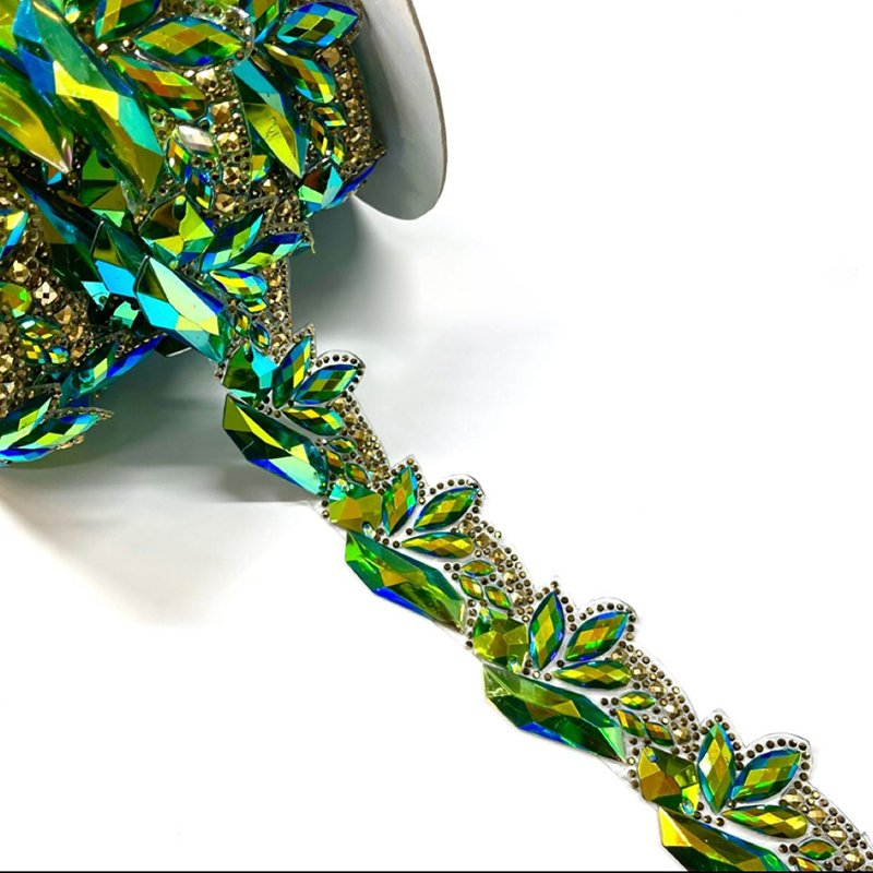 Wholesale Hot Fix Tape Apparel Trimmings New Fancy Design Heat Transfer Resin Tape For Clothings Carnival Garments