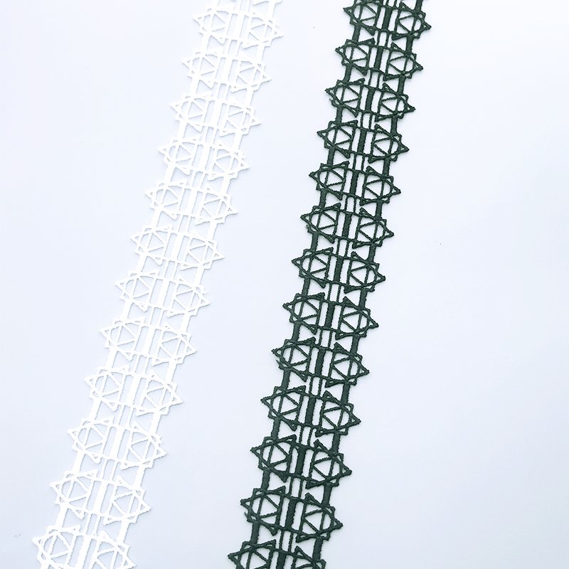 Floral lace trims for apparel sewing accessories