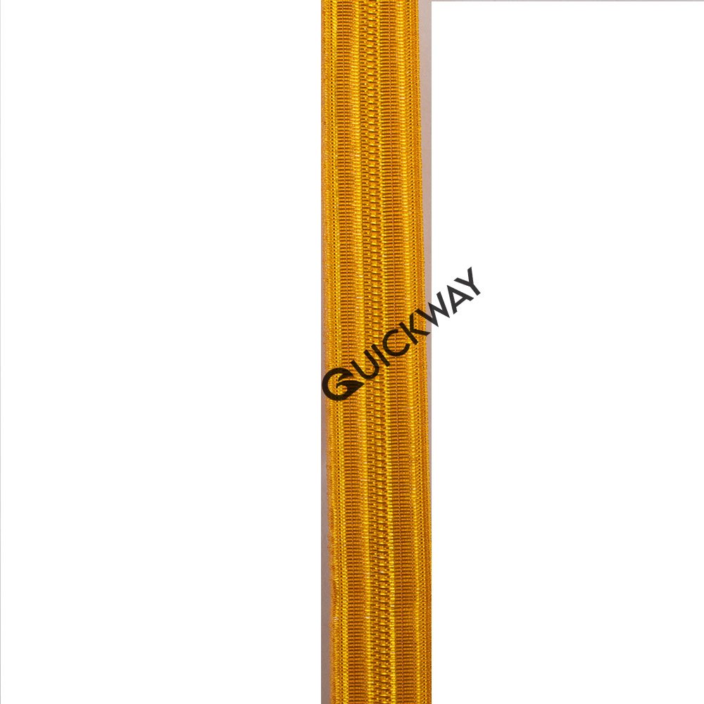 OEM Gold Metallic Wire Lace & Braid for Uniform Decoration Wholesale Fancy French Lace Braid Trimming Bulk Supply