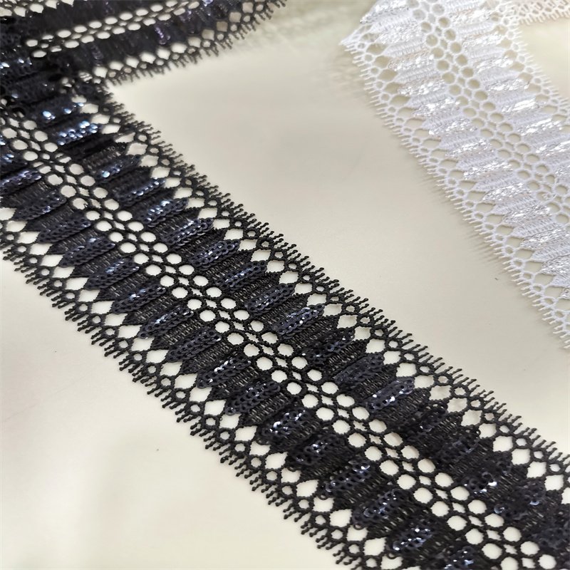custom designer Decorative Water soluble lace classic guipure lace trim wired ribbon for dress
