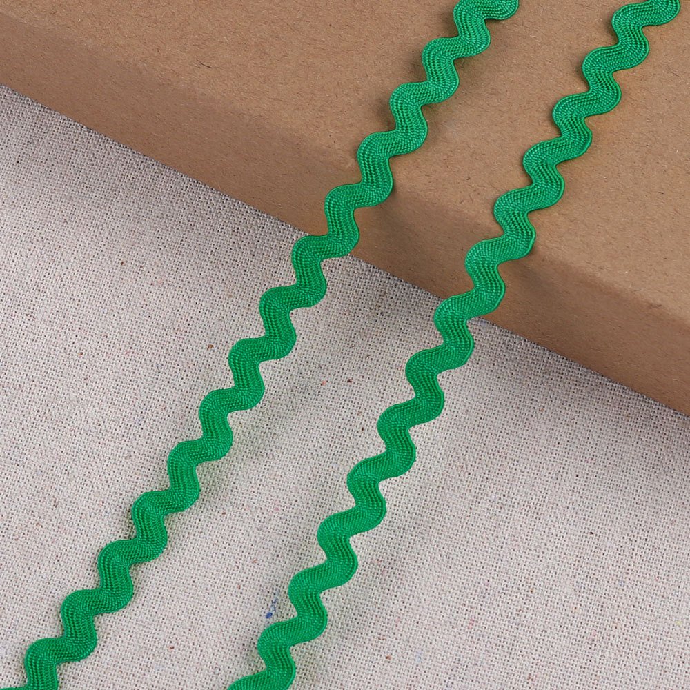 Wave Bending Fringe Trim Curved Ribbon Rick Rack Trims Sewing Lace Ribbons Colorful Braid Woven Edge Tape for Clothes DIY