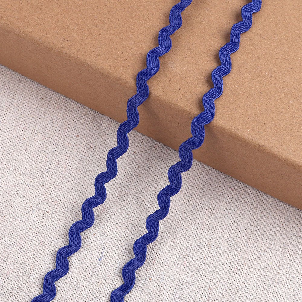 Wave Bending Fringe Trim Curved Ribbon Rick Rack Trims Sewing Lace Ribbons Colorful Braid Woven Edge Tape for Clothes DIY