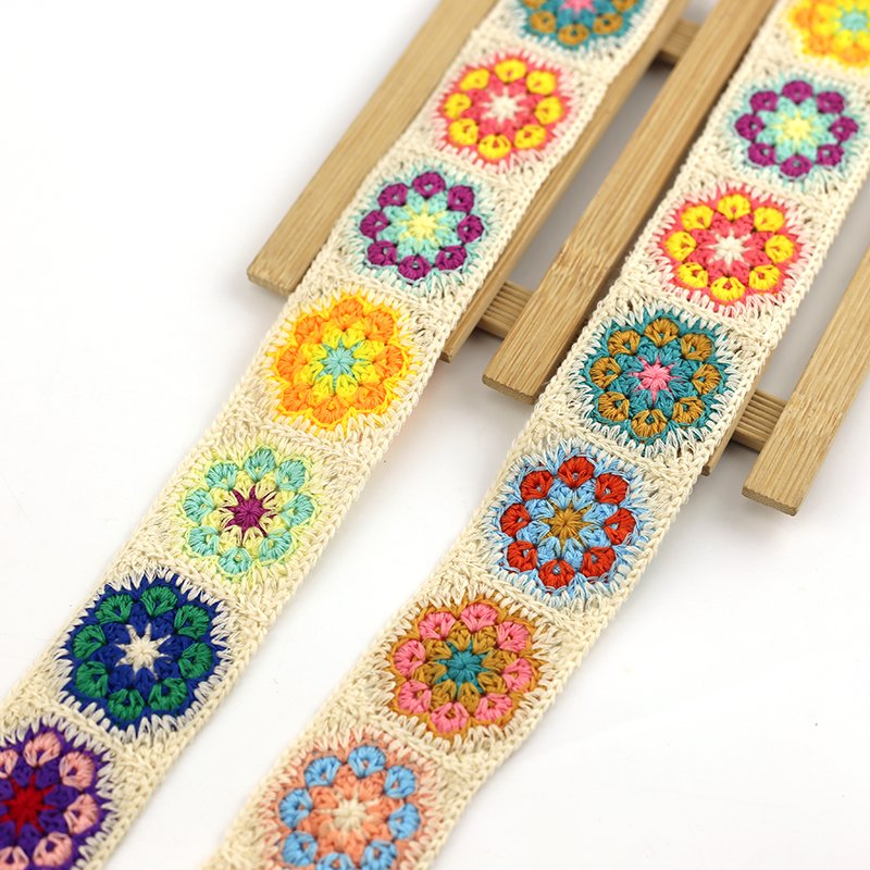 flower crochet lace trimming embroidery Lace Trimming for clothing dress headband accessories