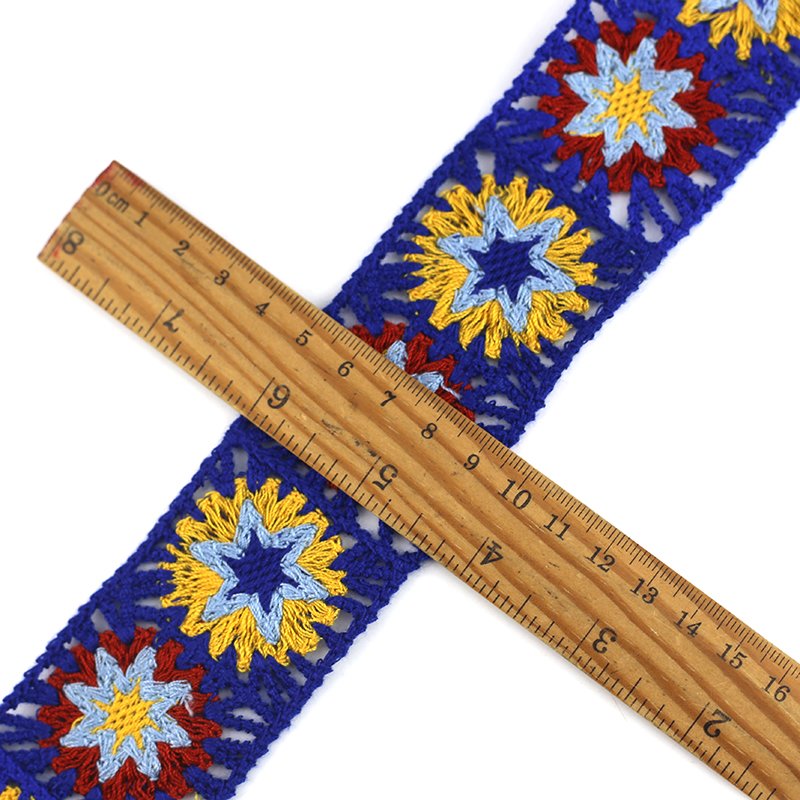 New design machine-made crochet lace trimming embroidery Lace Trimming for clothing dress headband