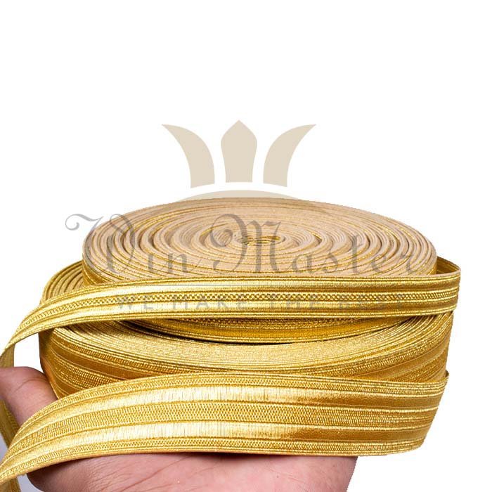 Genuine Infantry Issue Admiralty Gold Braided Ranks Lace Ribbon 25,50,100cm