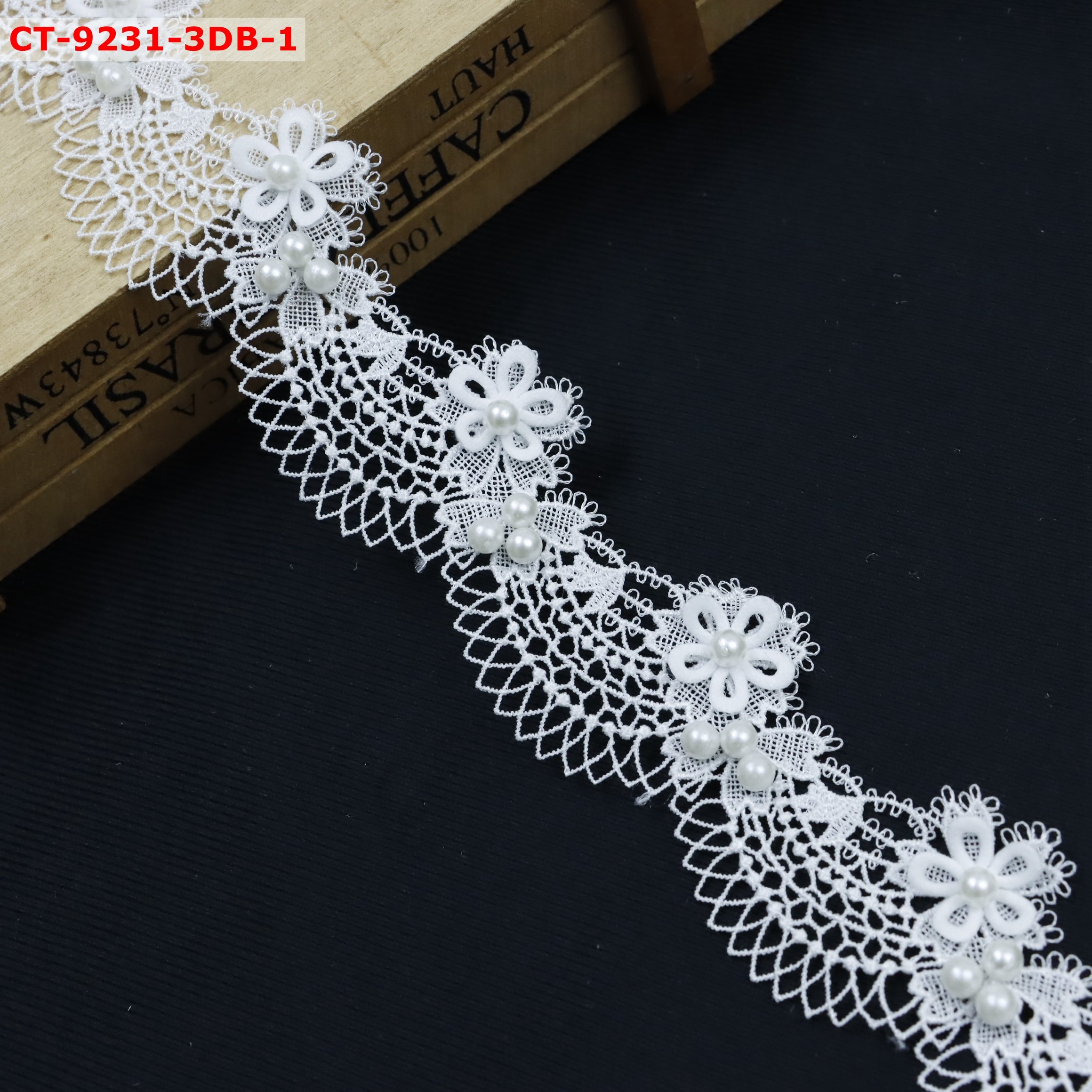 Wholesale wedding dress lace trims teal custom sewing supplies bridal beaded necklace trims