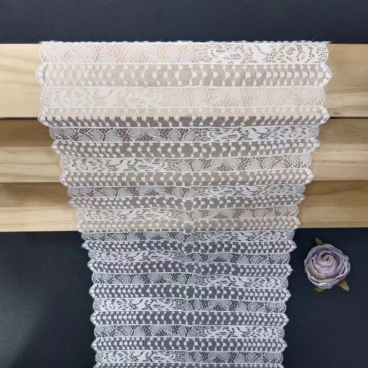 Nigerian Style Sequence Lace Fabric Floral Tulle Guipure Trim White Voile Nylon Spandex Lace Durable and Stylish Lace Fabrics