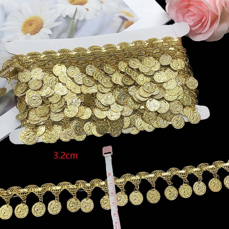 cheap garment accessories S wave lace ribbon gold braided diy costume dress craft textile sewing decorations upholstery trimming