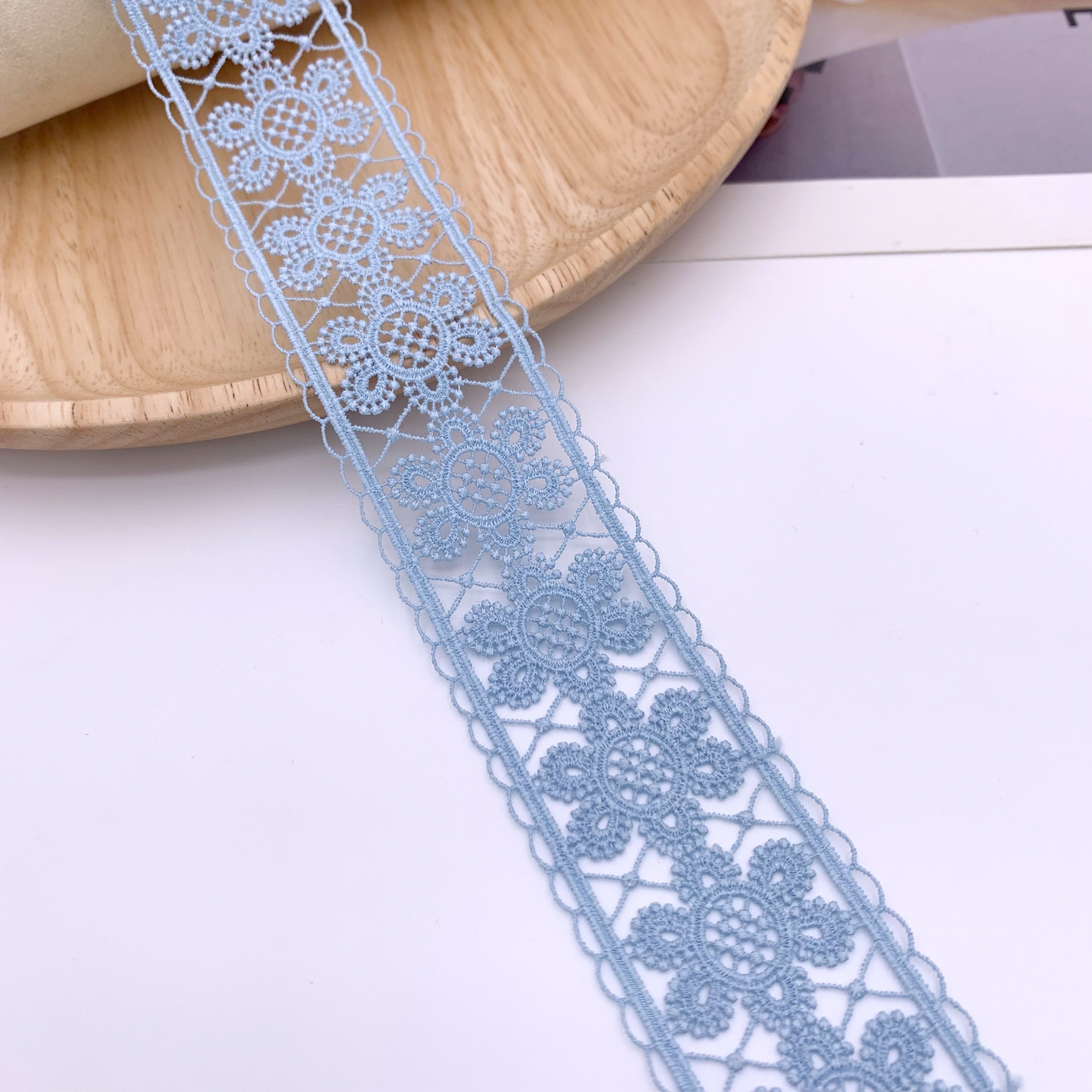 Wholesale Decorative Lace Colors Guipure Lace Water Soluble Polyester Lace Trim