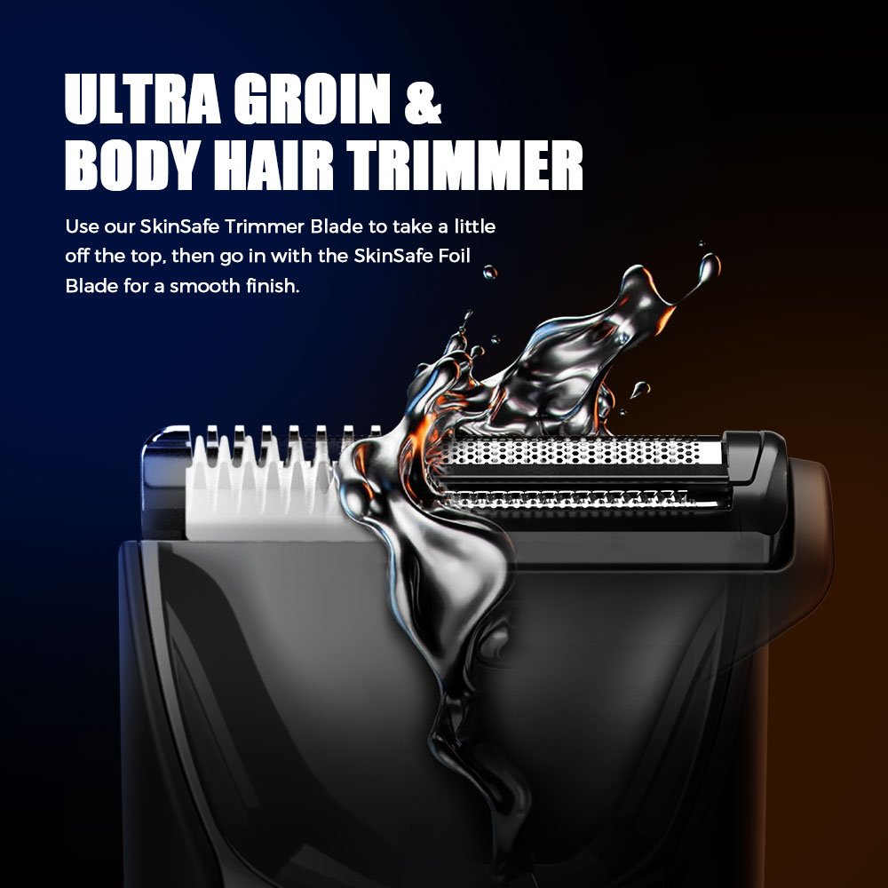 Body Groomer Ball Trimmer Ceramic Blade Hair Trimmer Body Skin Safe Magnetic Charging With Digital Display LED Light