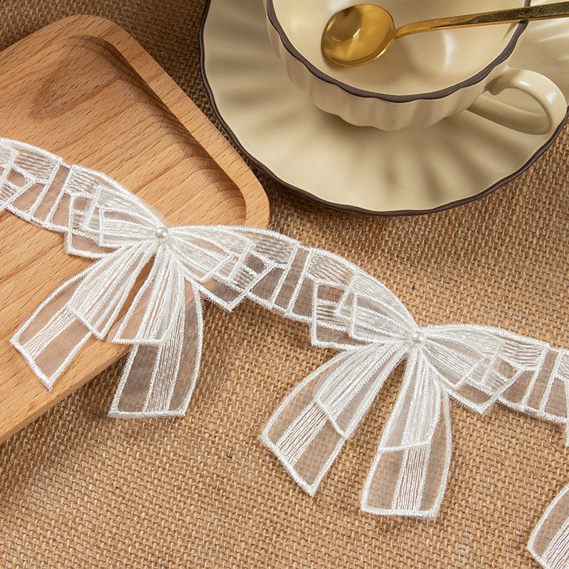 Diy Sewing Supplies Flowers 3d Butterfly Flowers Lace Trimming Wholesale Decoration Applique Wedding