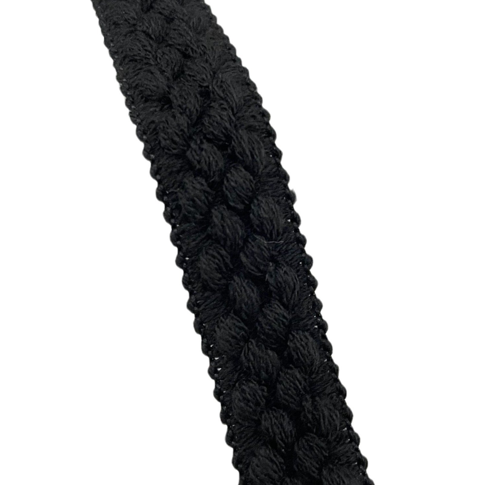 Width 2 cm black polyester pipping lace trim white wool weaving lace ribbon For dress skirt accessories