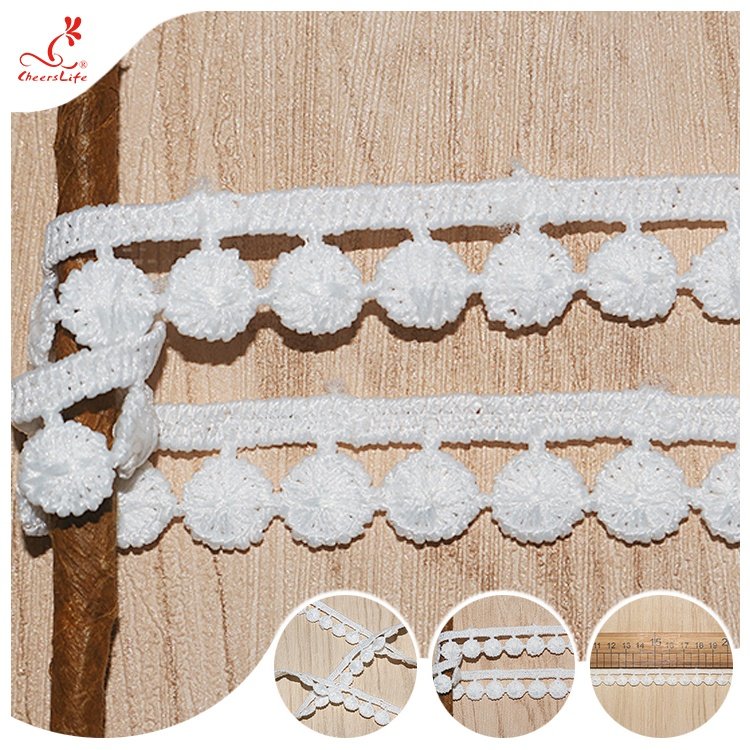 Guangzhou Factory High Quality Lace Ribbon Trims 100% Milk Silk Water Soluble Lace Guipure For Home Textiles
