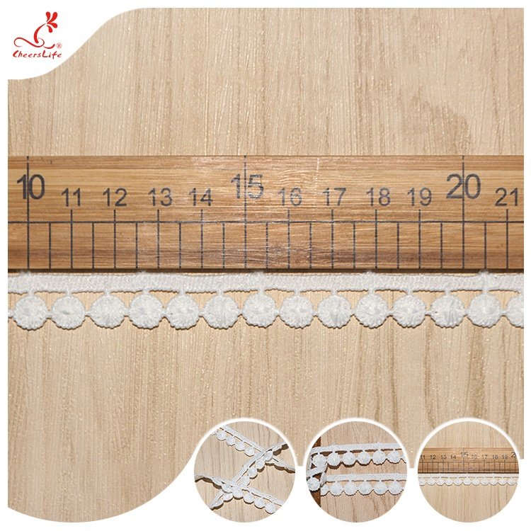 Guangzhou Factory High Quality Lace Ribbon Trims 100% Milk Silk Water Soluble Lace Guipure For Home Textiles