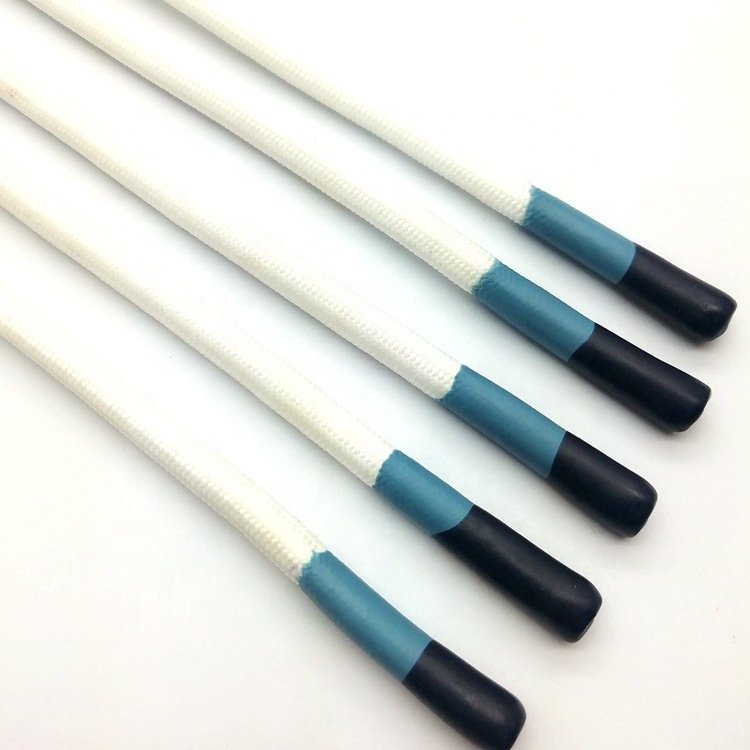 Garment trims High quality customized 100% polyester cord string with silicone head
