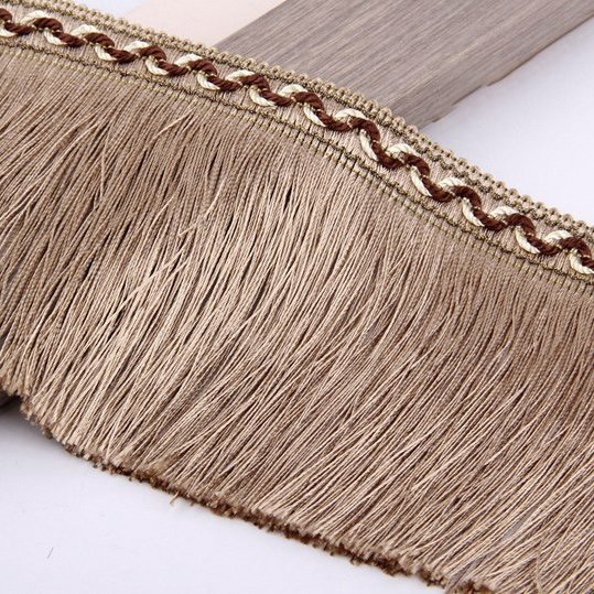 Hot Ribbon 12.5cm Curtain polyester fringe 5 inches tassel Lace trims for Curtain Wedding lampshade home textile Accessories