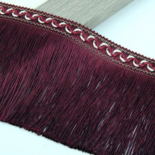 Hot Ribbon 12.5cm Curtain polyester fringe 5 inches tassel Lace trims for Curtain Wedding lampshade home textile Accessories