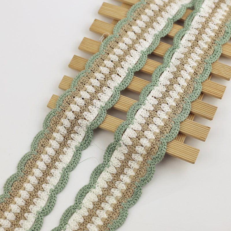 6 cm scalloped crochet lace trimming embroidery Lace Trimming for clothing dress headband accessories