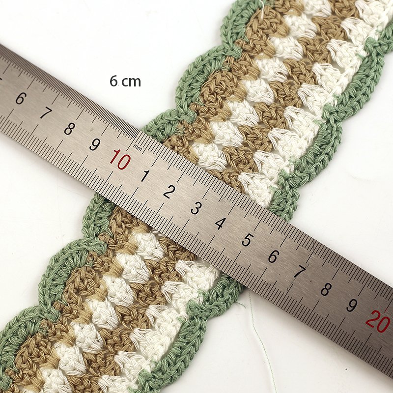 6 cm scalloped crochet lace trimming embroidery Lace Trimming for clothing dress headband accessories