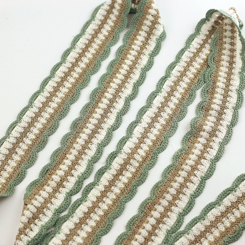 6 cm scalloped crochet lace trimming embroidery Lace Trimming for clothing dress headband accessories