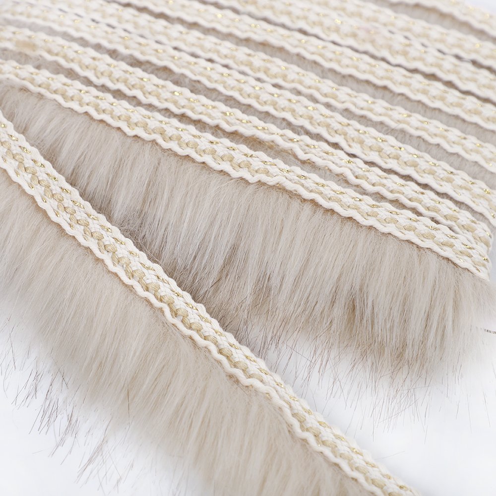 Factory Wholesale faux fur trim long plush trimming for garment