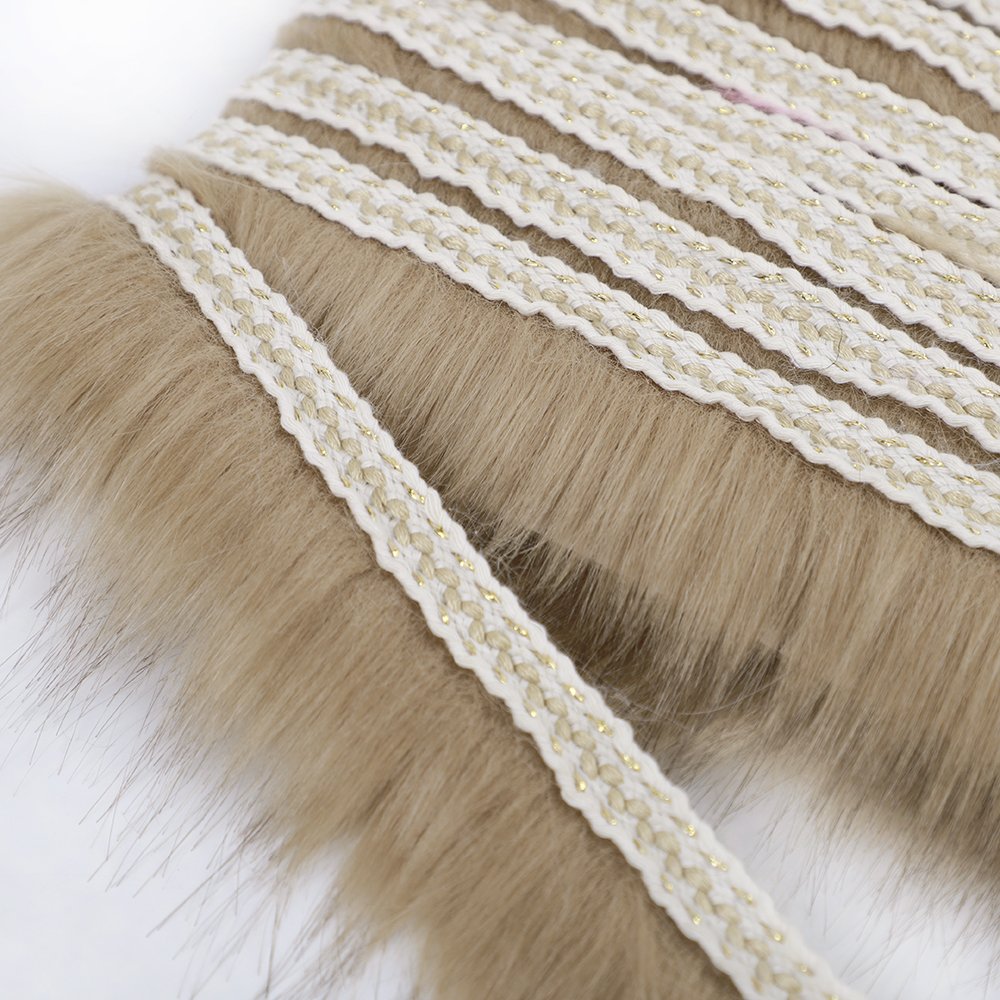 Factory Wholesale faux fur trim long plush trimming for garment
