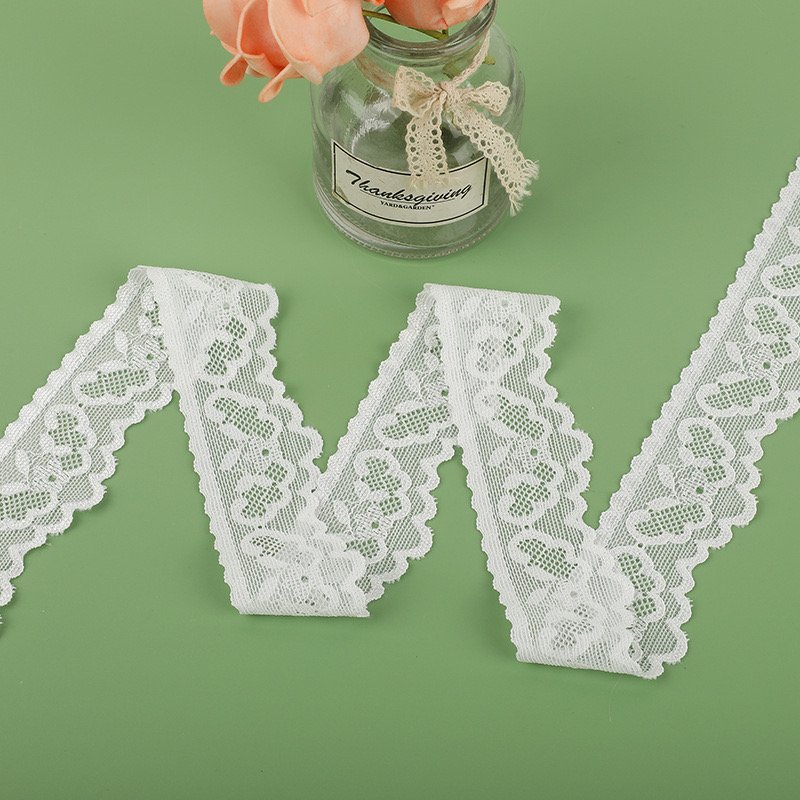 Wholesale Sale Luxury Lace Trim Fabric Big Waves Stretch Lace Lace-trimmed Bra Neckline Fabric