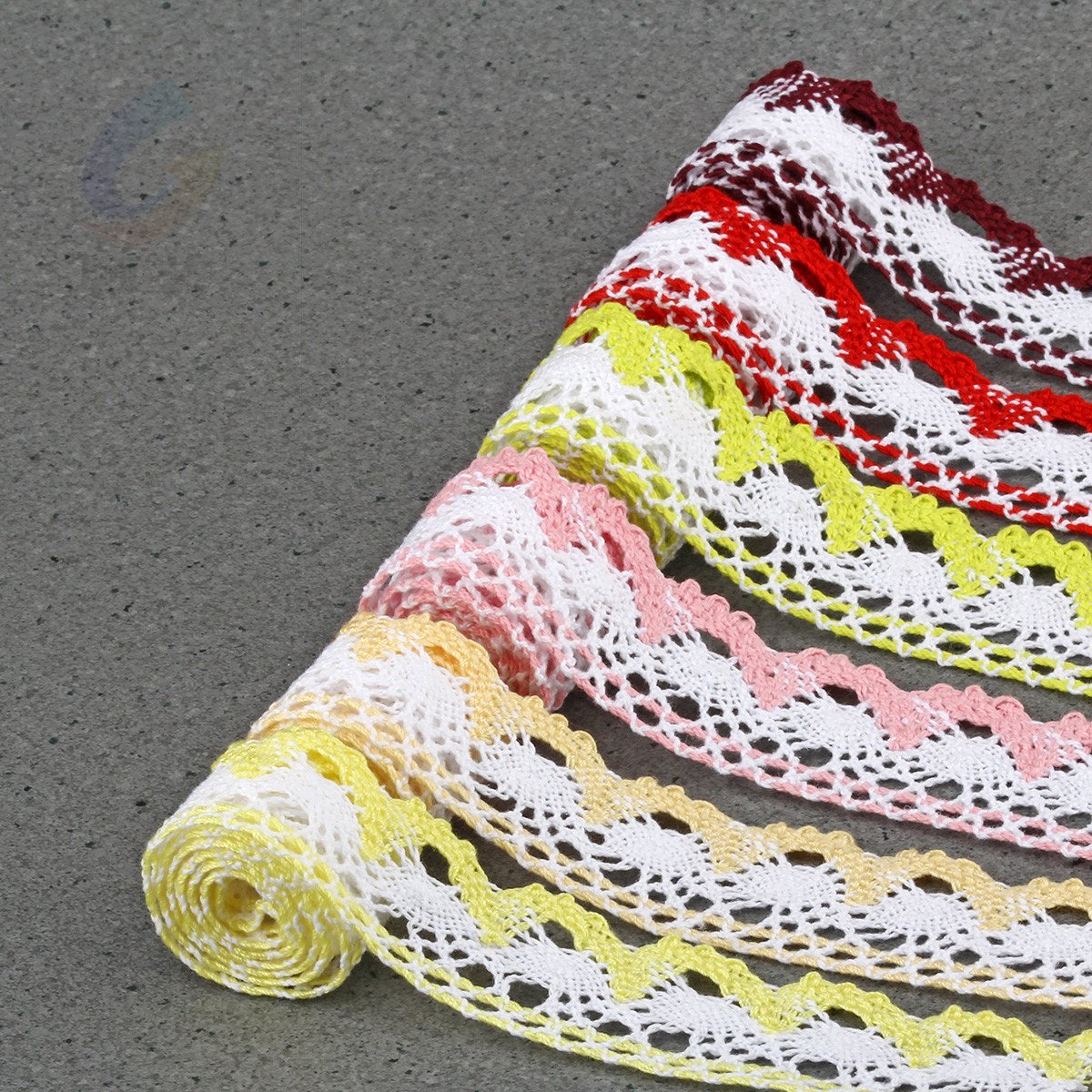 Wholesale Colorful French Bridal Crocheted Polyester Cotton Embroidery Elastic Guipure Lace Trim Ribbons