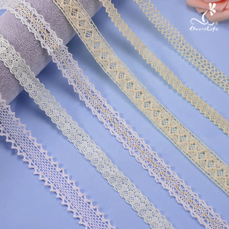 2023 Fashion High Quality Wholesale Customized Embroidery Water Soluble Cotton & Milk Silk Lace Pompom Lace Trim
