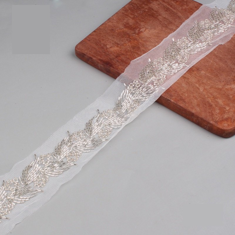 Sequin Embroidery Lace Fabric Lace Trim Embroidery Lace Fabric For Dresses