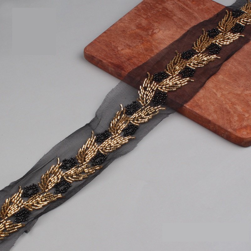 Sequin Embroidery Lace Fabric Lace Trim Embroidery Lace Fabric For Dresses