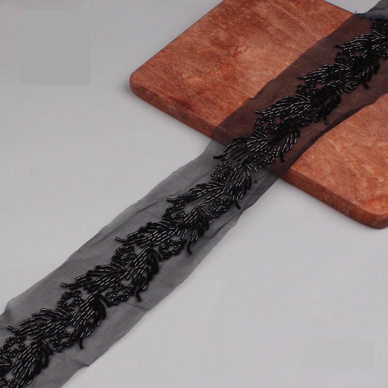 Sequin Embroidery Lace Fabric Lace Trim Embroidery Lace Fabric For Dresses