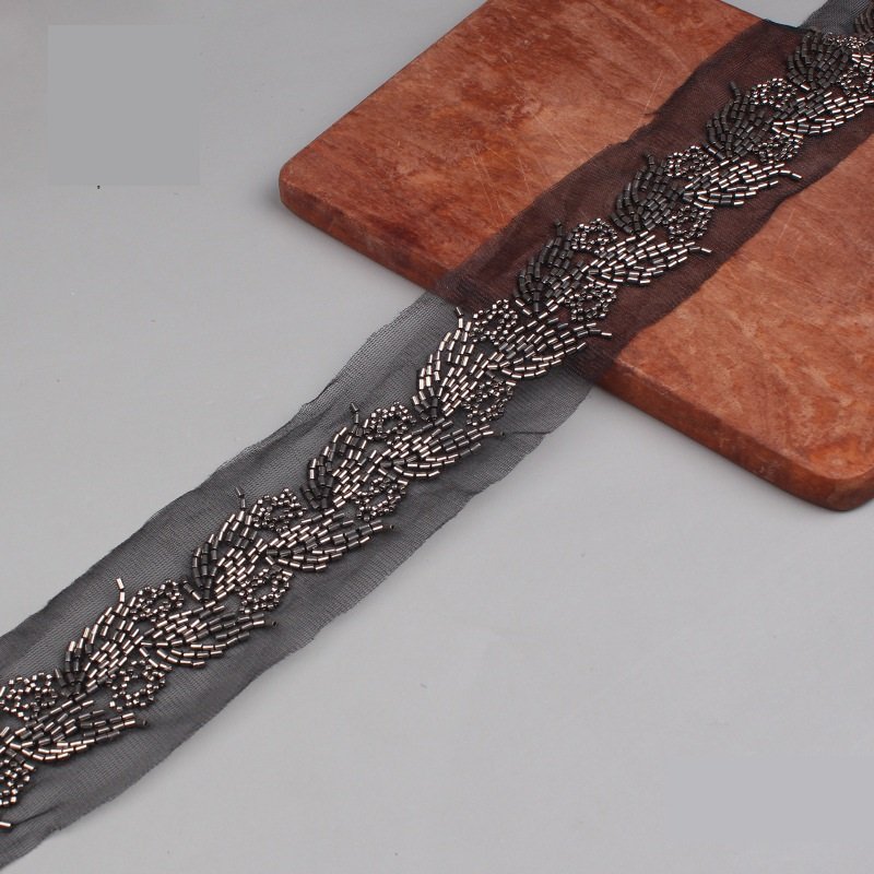 Sequin Embroidery Lace Fabric Lace Trim Embroidery Lace Fabric For Dresses