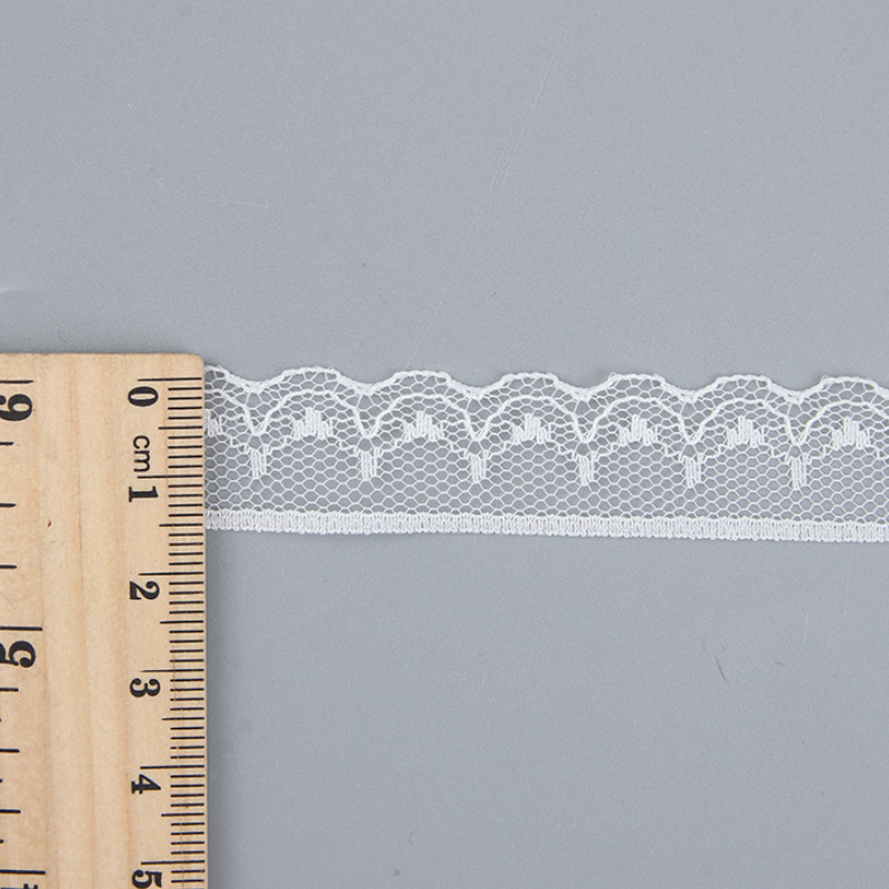 Colorful Customized Decorative Knit Yarn Nylon Trimming Lace Ribbon