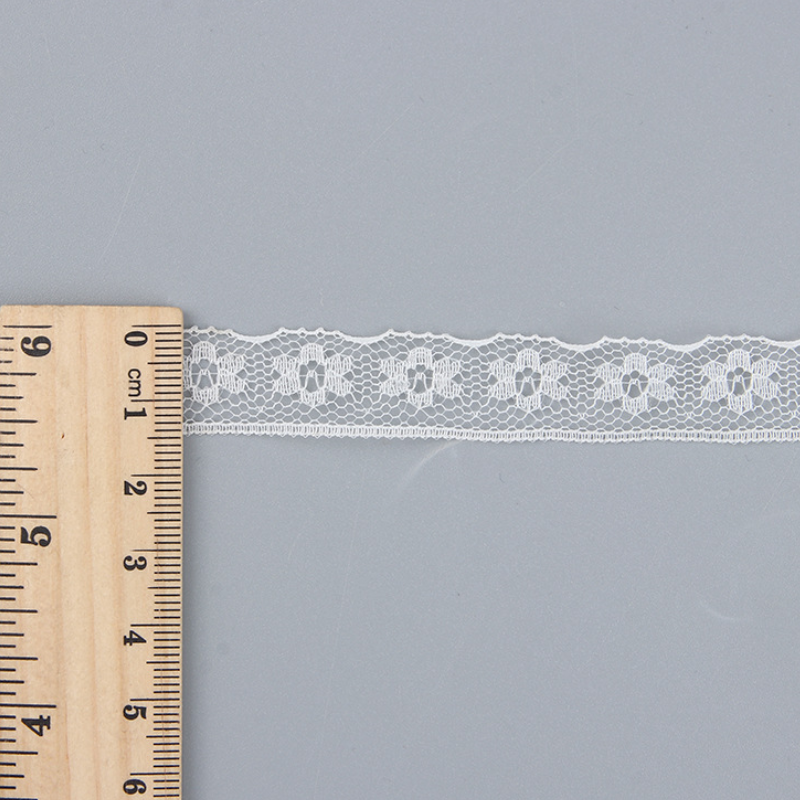 Colorful Customized Decorative Knit Yarn Nylon Trimming Lace Ribbon