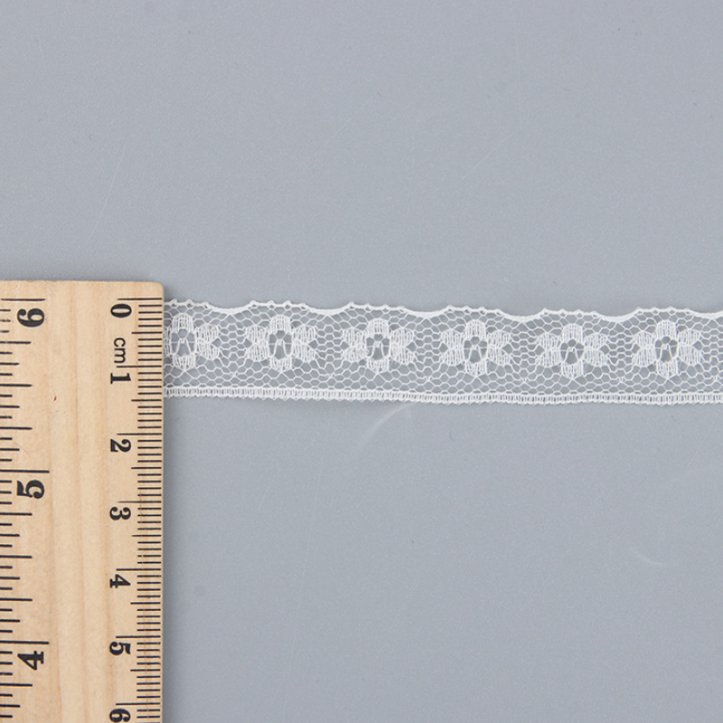 Colorful Customized Decorative Knit Yarn Nylon Trimming Lace Ribbon
