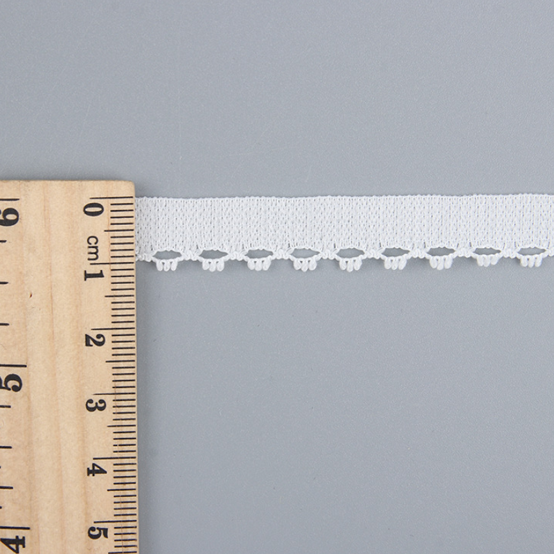 Colorful Customized Decorative Knit Yarn Nylon Trimming Lace Ribbon