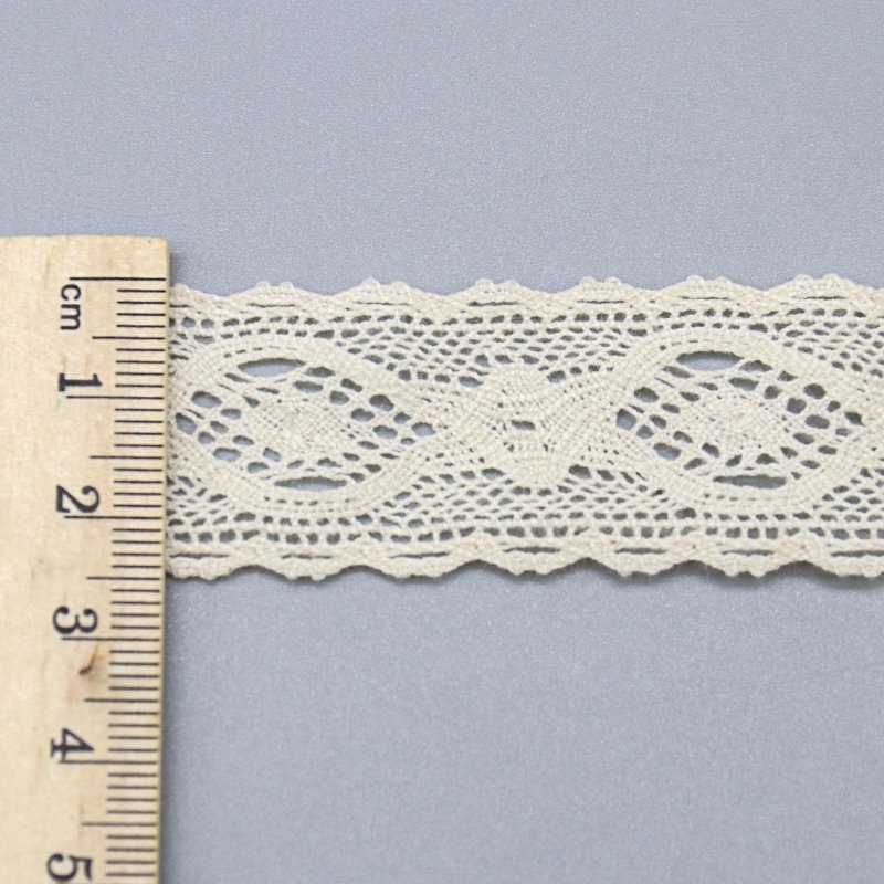 high quality 100% cotton crochet lace trim recycle decorative lace trim for Bridal Wedding