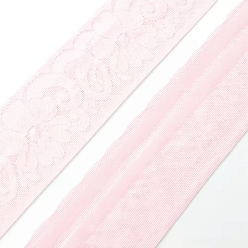 Stretch Knitted Lace Elastic Band Crochet Elastic Hollow Jacquard Webbing Tooth Edge Band Jacquard Ethnic Ribbon Trim