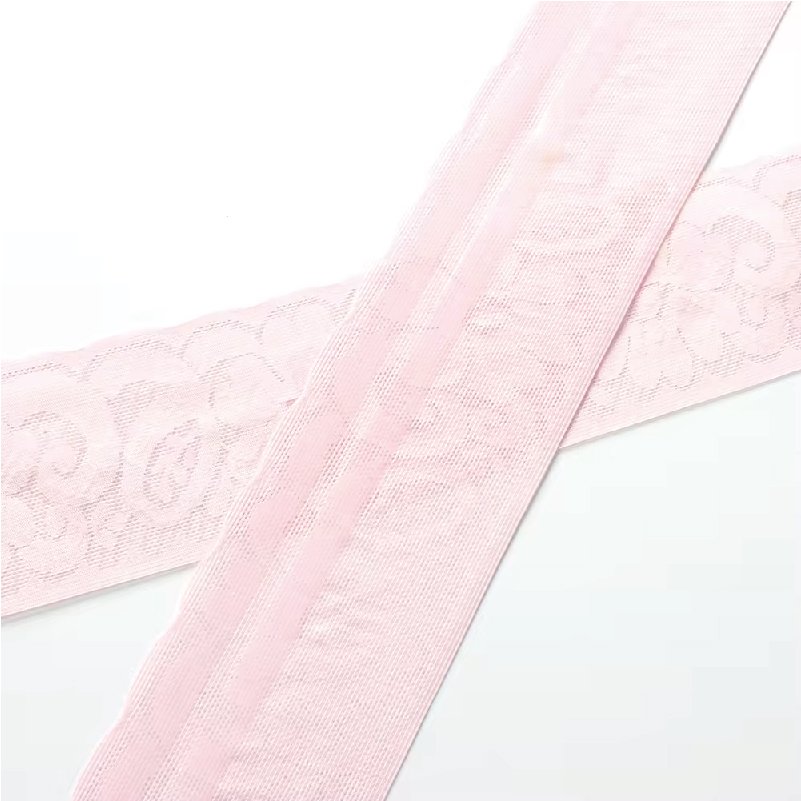 Stretch Knitted Lace Elastic Band Crochet Elastic Hollow Jacquard Webbing Tooth Edge Band Jacquard Ethnic Ribbon Trim