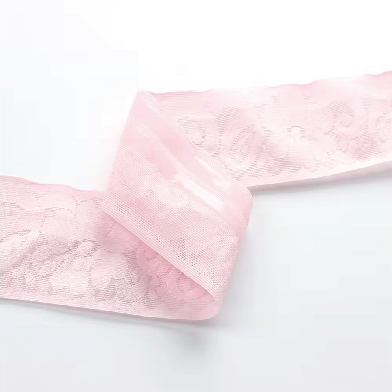 Stretch Knitted Lace Elastic Band Crochet Elastic Hollow Jacquard Webbing Tooth Edge Band Jacquard Ethnic Ribbon Trim