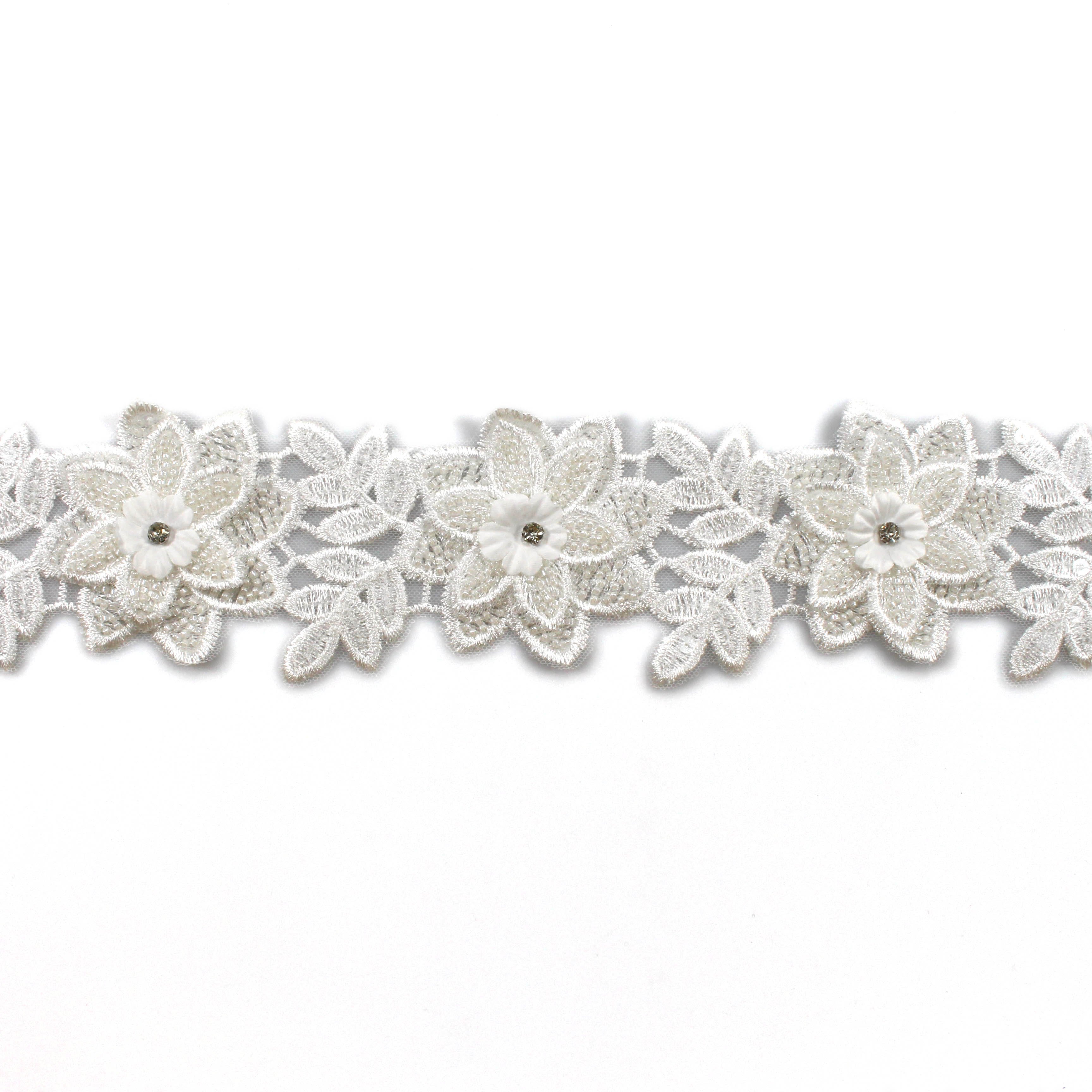 Hand-sewn beads lace handmade clothing accessories lace trim handmade beaded decorative accessories materials