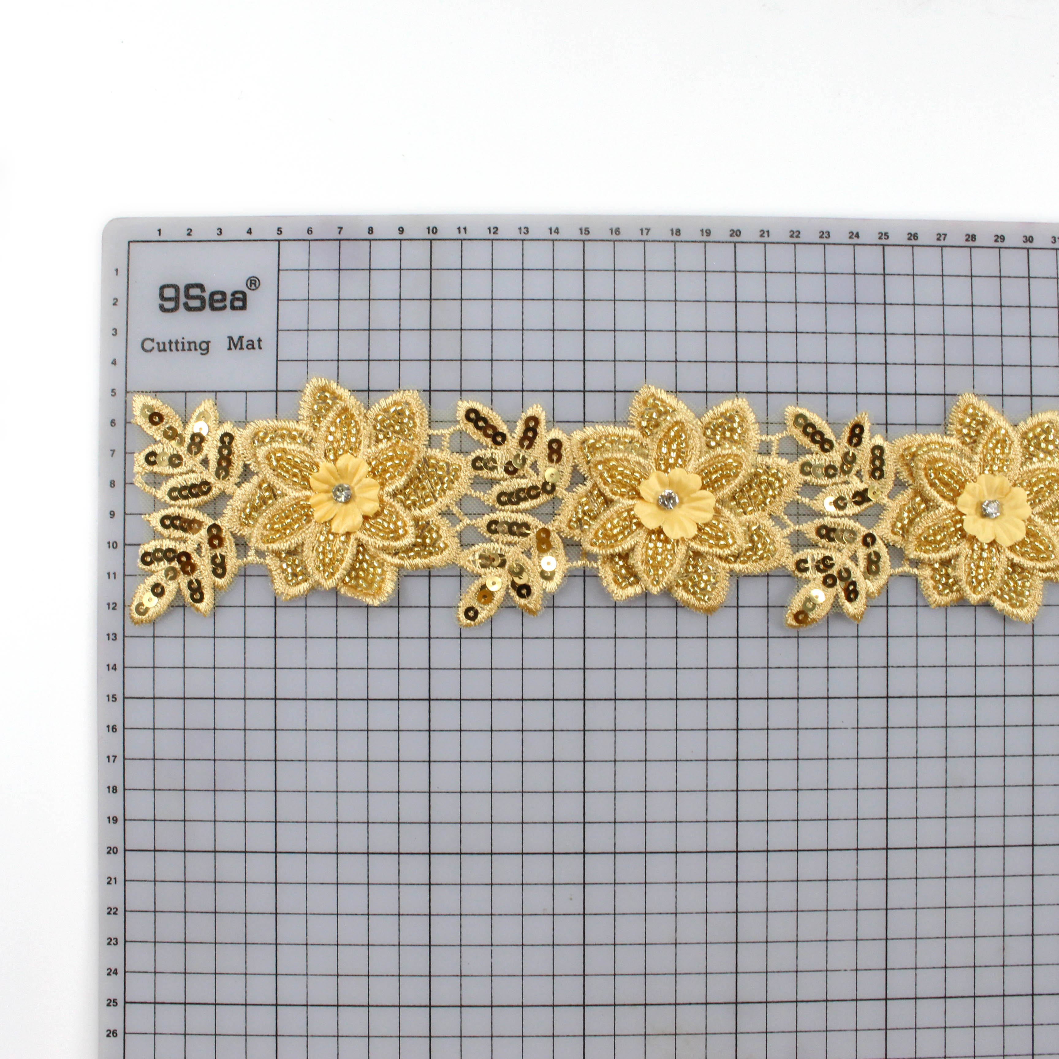 Hand-sewn beads lace handmade clothing accessories lace trim handmade beaded decorative accessories materials
