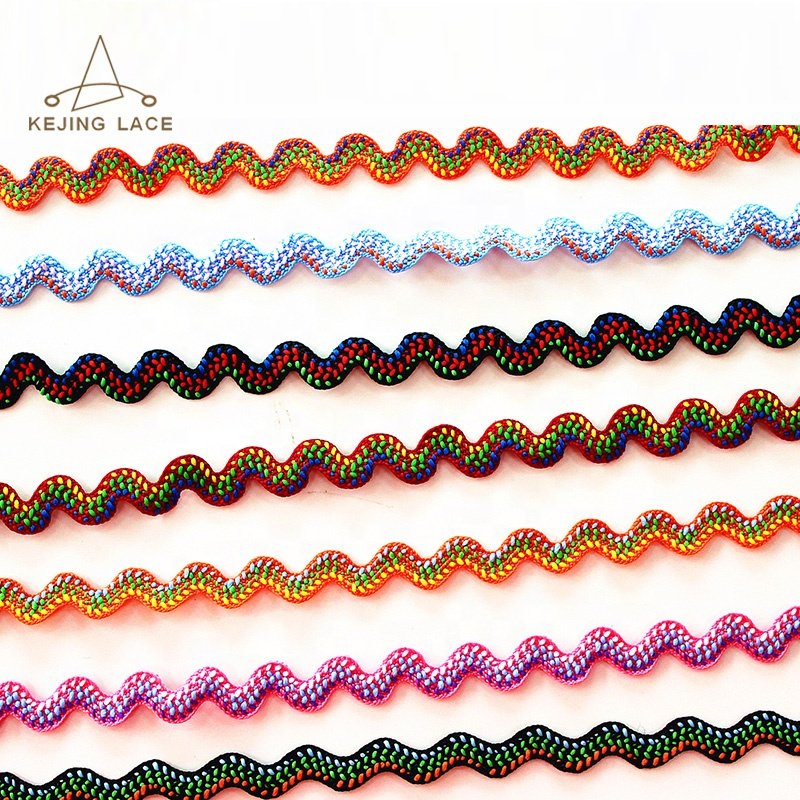 Custom Widely Garment Ric Rac Trim Wholesale Zig Zag Trim