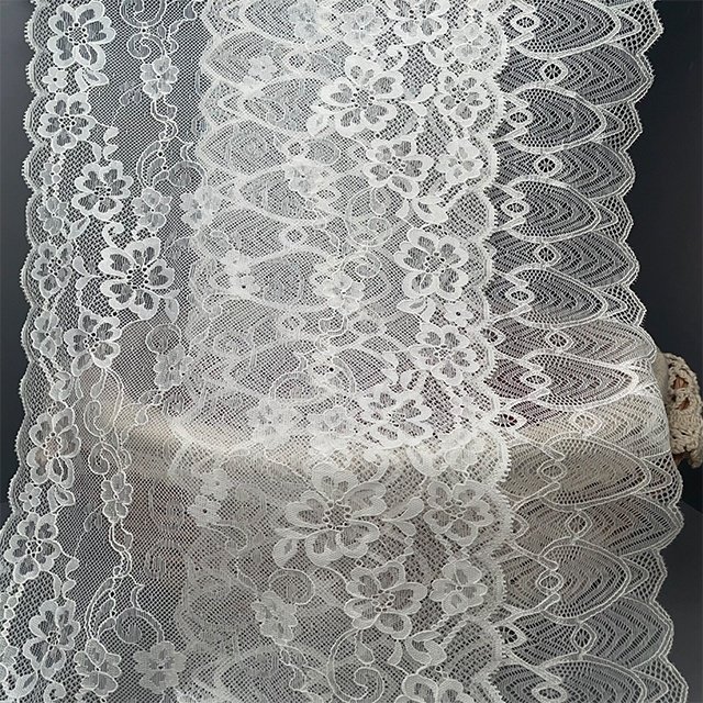 TUTON Custom French Elastic Lace 22 CM/23 CM Trim Wholesale For Lingerie