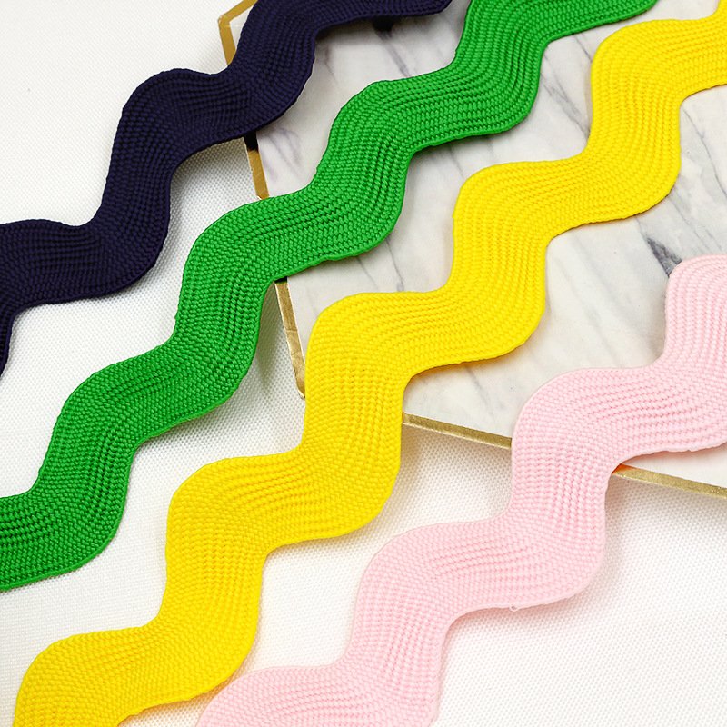 wholesale 1 inch 25mm braid golden ric rac trim metallic gold rick rack ribbon zig zag tape