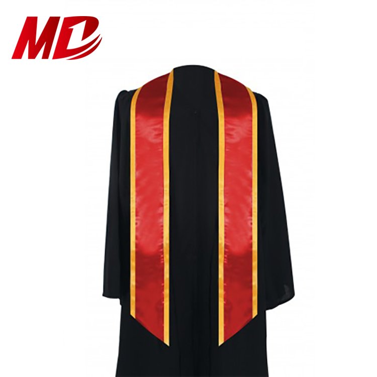 University 72" Satin Trim Graduation Stoles With Classic End