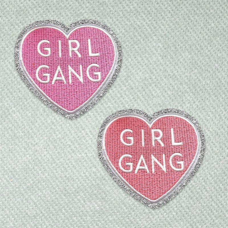 Wholesale Custom Embroidery Patches Glitter Trim Iron On Patches Embroidery Design