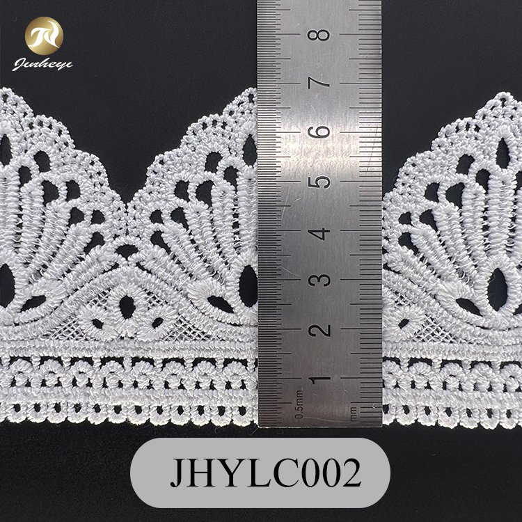 Peacock Feather Pattern 100% Cotton Material Lace Fabrics Trimming Elastic Lace Fabrics Trimming For Women