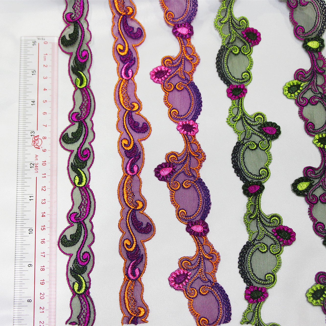 Dynamic Narrow Border Lace Embroidery Lace Fabrics Mesh Ribbon Lace Trim For Women Garment Accessories
